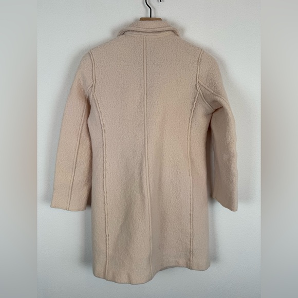 JCrew Daphne Topcoat in Italian Boiled Wool Cream Off White 4 - Picture 6 of 12